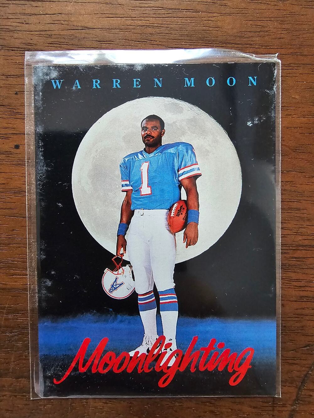 Warren Moon 1992 Skybox Primetime #211 - Moonlighting - NFL - Fresh Pull